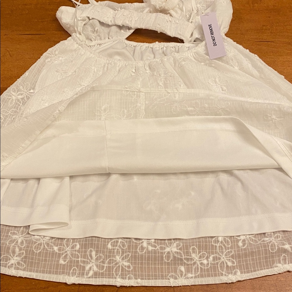 Princess Polly White Granno Sleeveless Babydoll Dress - Picture 6 of 12